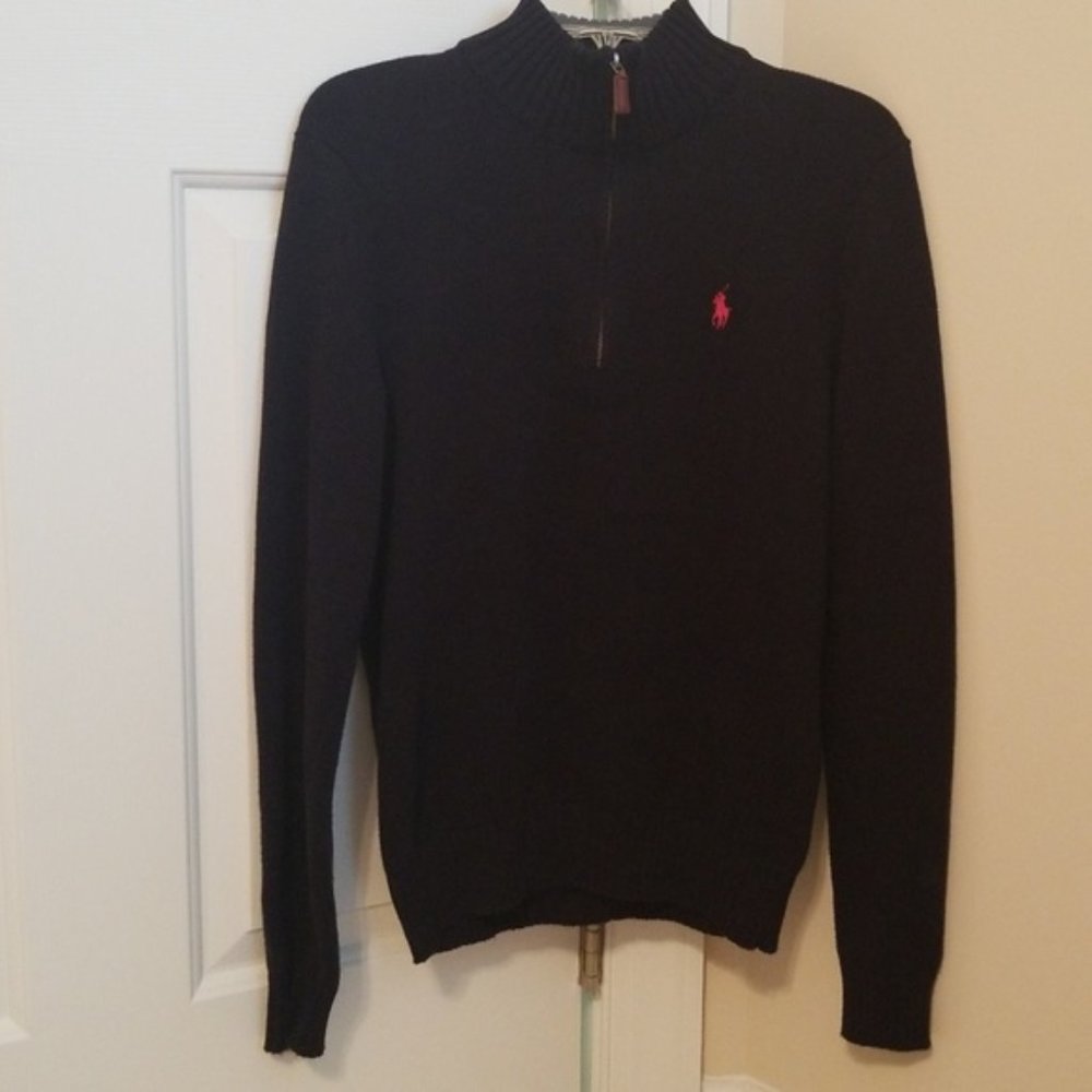 Navy Polo by Ralph Lauren 1/4 zip sweater